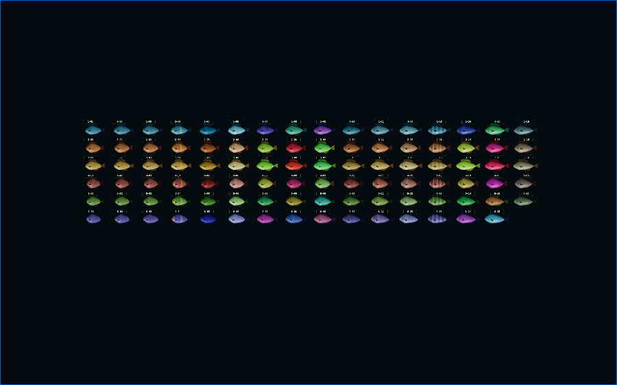 NACA fish texture comparison board